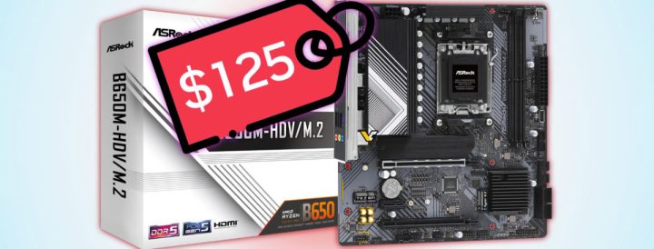 The first AMD AM5 motherboard is now available below $125