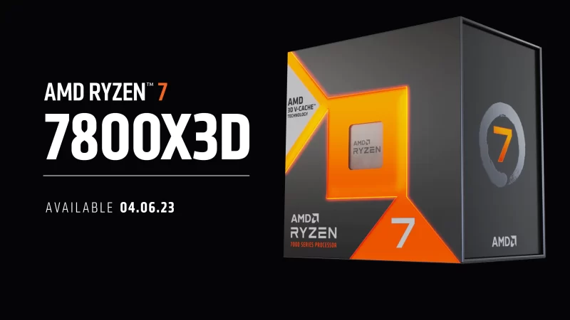 AMD asserts that 8-Core Ryzen 7 7800X3D outperforms Core i9-13900K by 20% in 1080p gaming