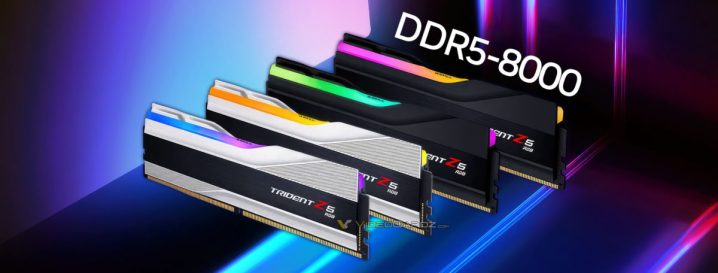 G.Skill to launch world’s first DDR5-8000 memory kit in April