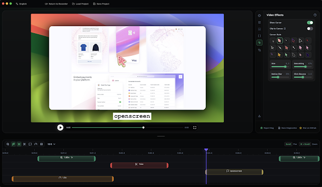 免费录屏软件OpenScreen