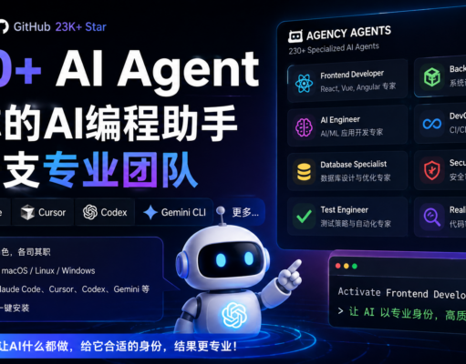 给Claude Code、Cursor、Codex配上230+ 个Agent 秒变专业开发团队